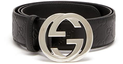 mens gucci signature leather belt|authentic black gucci belt.